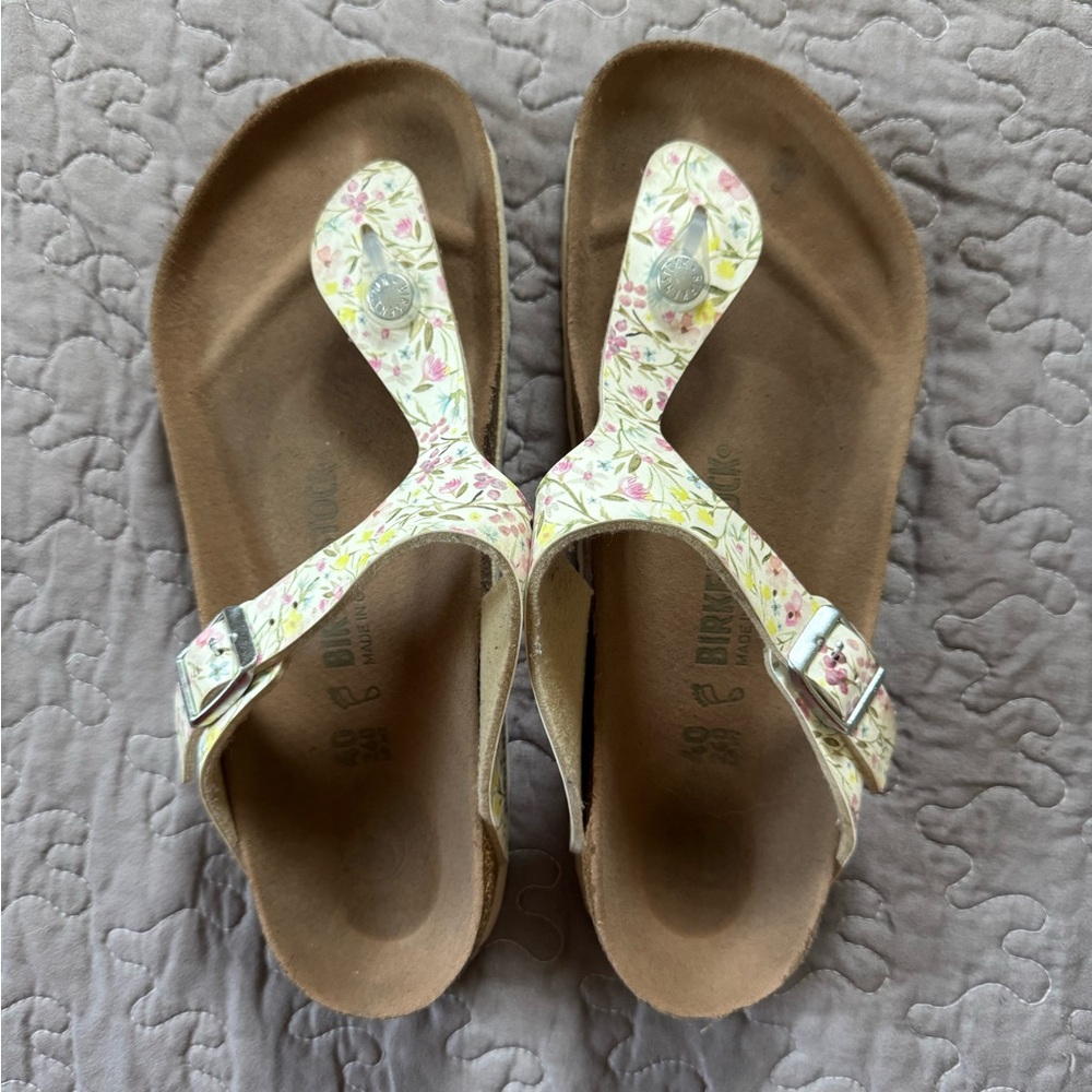 Floral Birkenstock sandals - women’s size 40